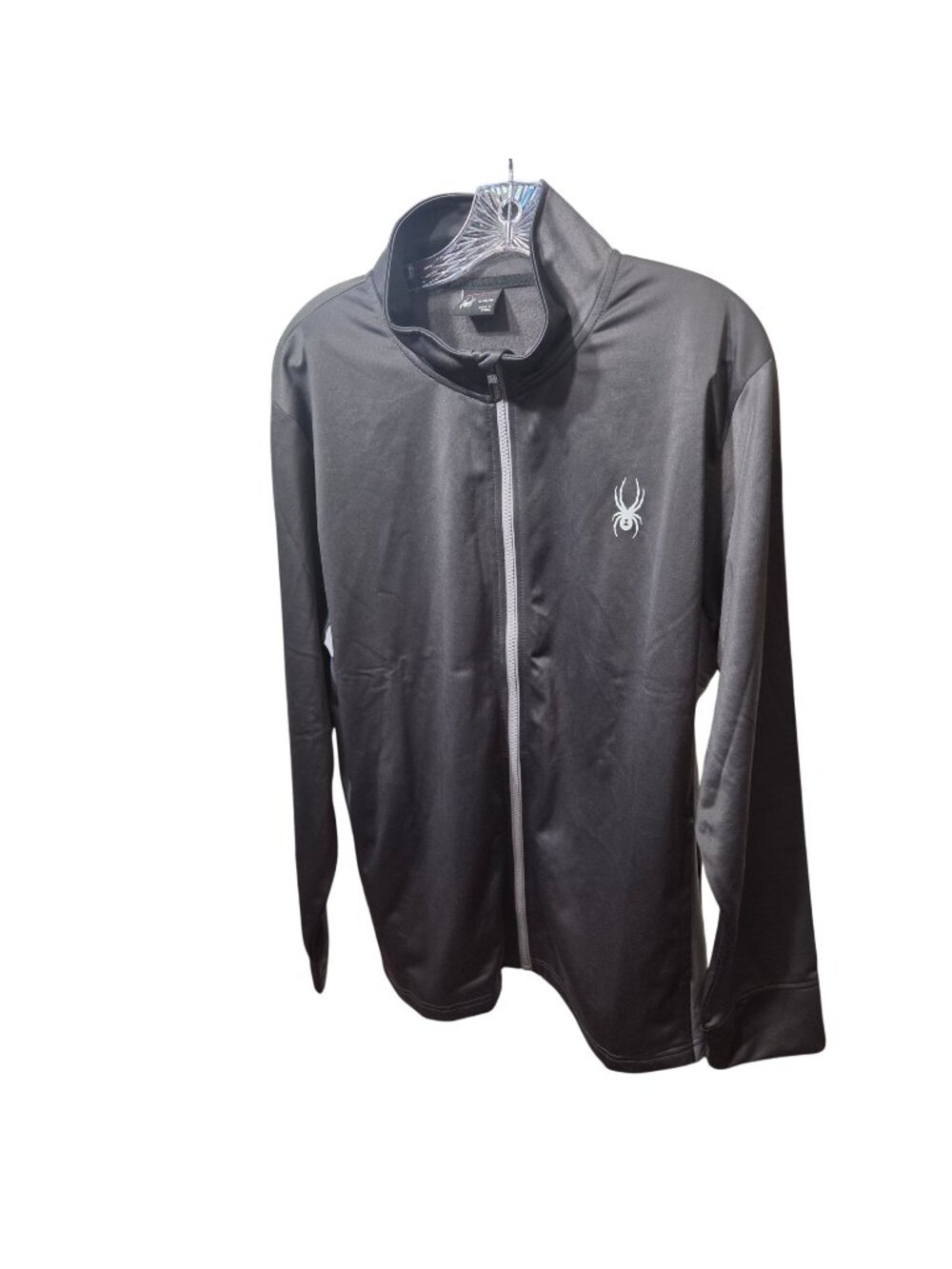 Spyder Full-Zip Performance Jacket Black L Lightweight Mens Activewear